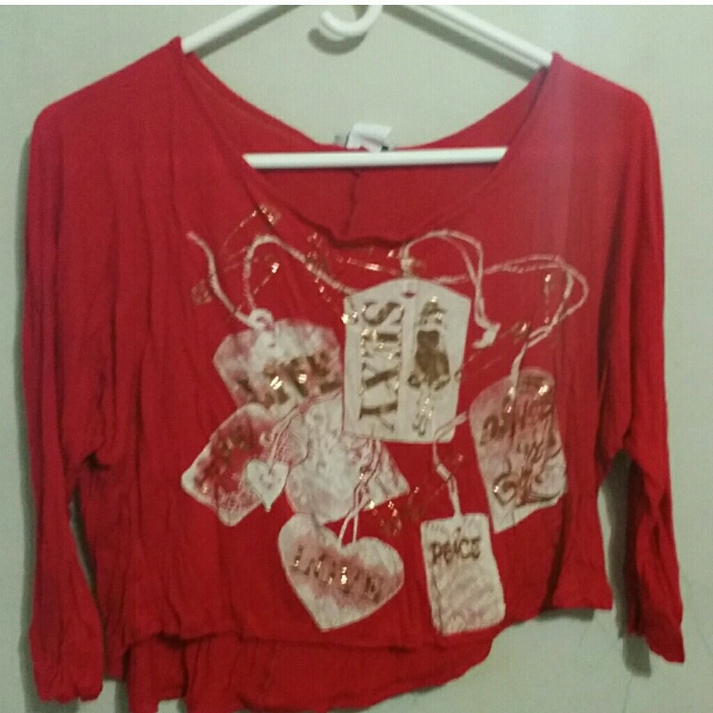 Ladies L silky top